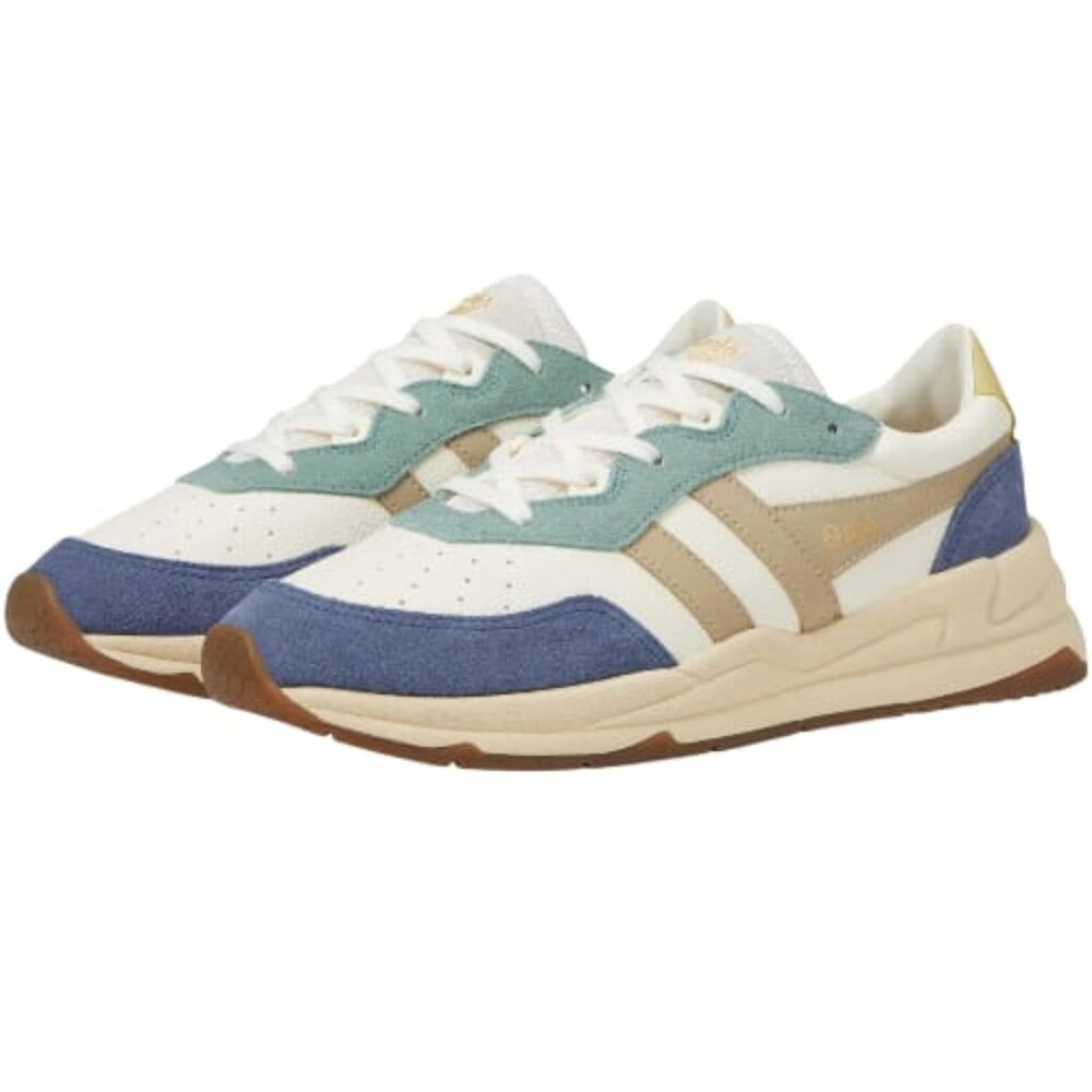Gola Women's Saturn Quadrant Sneaker Off-White/Moonlight/Wheat, Size 8.5